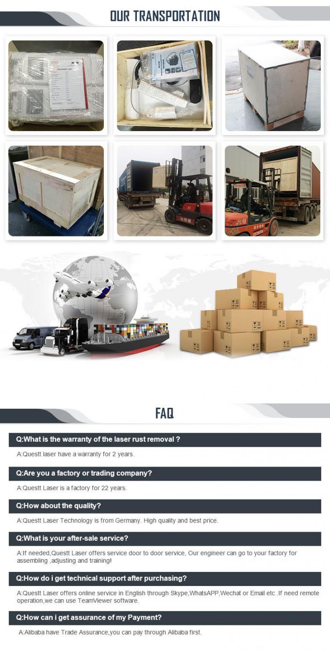 آلة تنظيف ليزر الألياف للحقائب 200 و 300 و آلة إزالة الصدأ 14